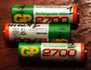 Аккумуляторы АА GP 2700